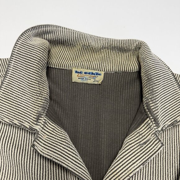 Vintage BC Ethic Lounge Shirt Men’s 2XL 26.5x29.5 Long Sleeve Corduroy Shacket - Picture 13 of 16